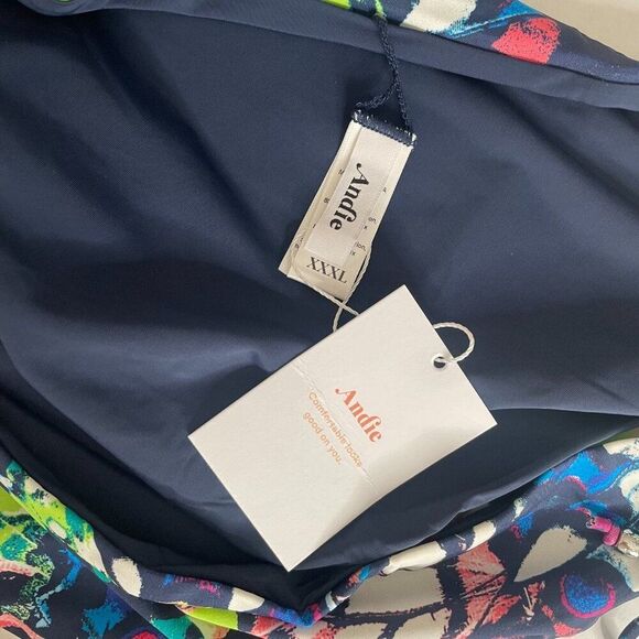 Andie Waikiki Bikini Bottom Women's 3XL Butterfly Print Stretch Linen Side Tie - Picture 10 of 11